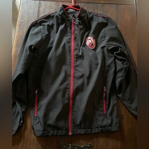 Oklahoma Black Logo Windbreaker Medium